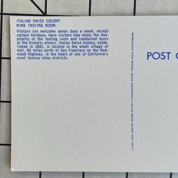 Italian Swiss Colony Winery vintage postcards (4) winery established 1881 in CA - Picture 11 of 13